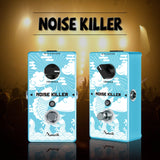 Amuzik Pedal True Bypass Noise Gate - Eliminador de Ruido para Guitarra/S Bass con Knob de Umbral, Diseño Compacto Azul para Guitarras Eléctricas y Bajos, Compatible con Fuentes USB, Equipo Musical, Componentes de Alta Calidad, Ideal para Presentaciones