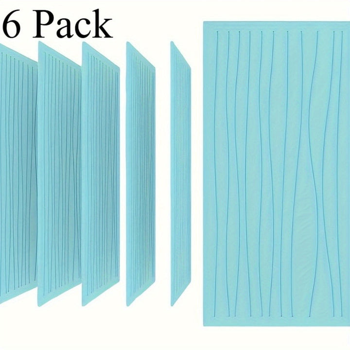 6-Pack Paneles Acústicos SEG DIRECT de Alta Resistencia - Reducción de Ruido y Control de Ecos con Costuras Verticales, Beige, para Cine en Casa, Estudio, Cabina de Grabación - Paredes Profesionales para Tratamiento de Audio, Superficie Texturizada, Dise