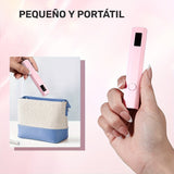 Mini Lámpara UV Portátil para Uñas, Lámpara UV para Uñas de Gel con Pantalla LED, Lámpara Pequeña Portátil para Relajación, Lámpara de Horneado de Uñas, Lámpara de Mano para Uñas