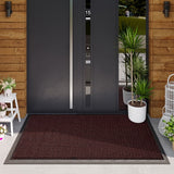 Tapete de entrada de PVC premium, alfombra antideslizante para interiores y exteriores, tapete de bienvenida duradero y de lujo para hogar y uso comercial, fácil de limpiar solo con lavado a mano