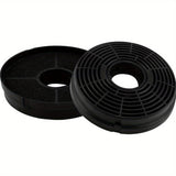 2 Filtros de carbono para extractor de humos, recirculación, filtros redondos fáciles de instalar para reemplazo de ventilador Respekta Lamona