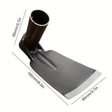 Pala de jardín de acero de manganeso de alta resistencia - Ideal para cavar suelo, desmalezar y plantar verduras y flores | Diseño robusto de cuchara de metal, dientes afilados para cavar de manera eficiente