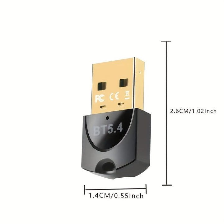 Adaptador de red inalámbrica USB 5.4, receptor de cifrado inalámbrico para perros USB, adecuado para computadoras/auriculares/teclado/ratón/altavoces, alimentado por USB, plug-and-play, inalámbrico, no requiere controlador, externo