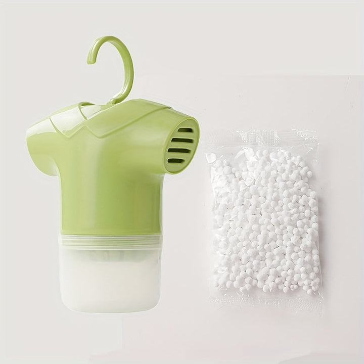 Deshumidificador de Armario con Desecante o Paquete de Cinco Absorbentes de Humedad, Diseño Adorable en Forma de Ropa, Caja Colgante para Almacenamiento Doméstico que Previene Moho y Humedad