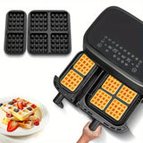 Juego de 2 moldes de waffle de silicona, perfectos para usar con for philips NA350 y Tefal EY9018, ideales para hornear y fáciles de limpiar, herramientas de cocina.