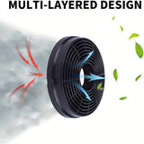 2 Filtros de carbono para extractor de humos, recirculación, filtros redondos fáciles de instalar para reemplazo de ventilador Respekta Lamona