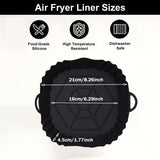 Alfombrilla de Silicona para Freidora de Aire - Cuadrada, para Microondas y Parrillas & Cocina al Aire Libre, Fácil de Limpiar, Reutilizable, Antiadherente, Ideal para Cocinar Saludable, Esencial en la Cocina