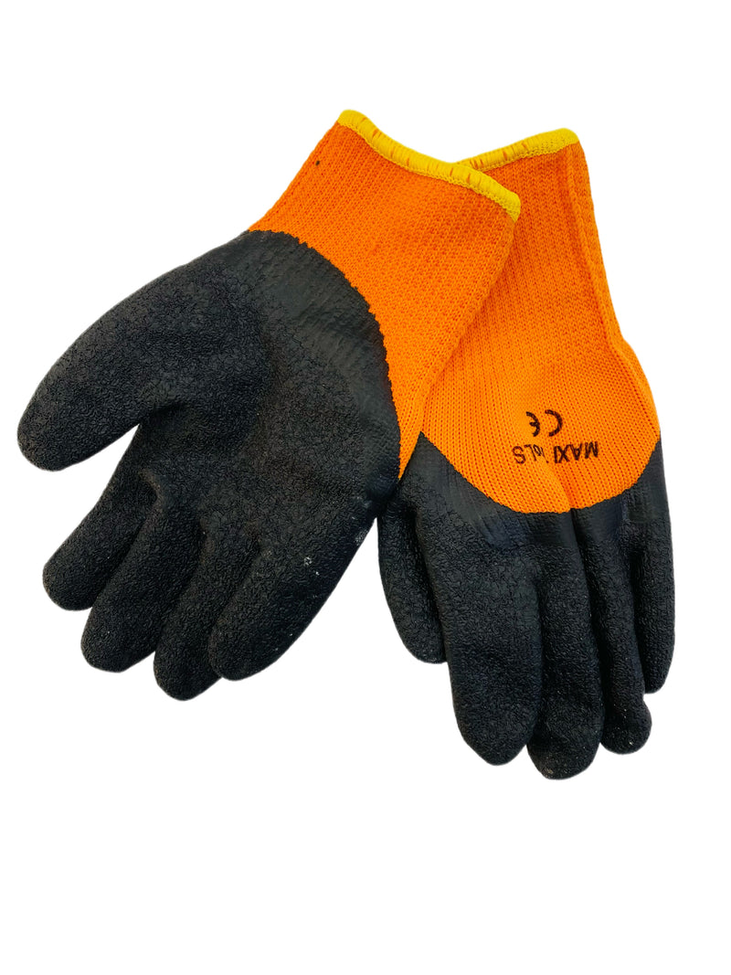 GUANTES TRABAJO NARANJA NEGRO