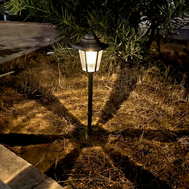 Luces solares para exteriores, luces solares LED para paisajes con canales brillantes, luces solares para jardines, adecuadas para carreteras, patios, césped y caminos.