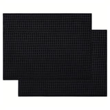 1 pieza, Alfombrilla de drenaje, Tapete de secado de platos de microfibra, Escurridor de platos súper absorbente para cocina, Alfombrilla de secado negra, Reversible y de secado rápido, Suministros de cocina