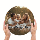 1 pieza de alfombrilla personalizada para giradiscos de vinilo RSHUBINO - Diseño de fotos personalizadas, base de goma antideslizante, regalo ideal para familiares y amigos, perfecto para vacaciones y cumpleaños, regalos para amantes de la música