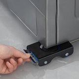 [Alfombras Antideslizantes para Electrodomésticos] Alfombras para Electrodomésticos de Acero Inoxidable 4 pzas - Antideslizantes, Absorben Impactos con Función de Freno - Fáciles de Instalar, Adecuadas para Refrigeradores y Lavadoras