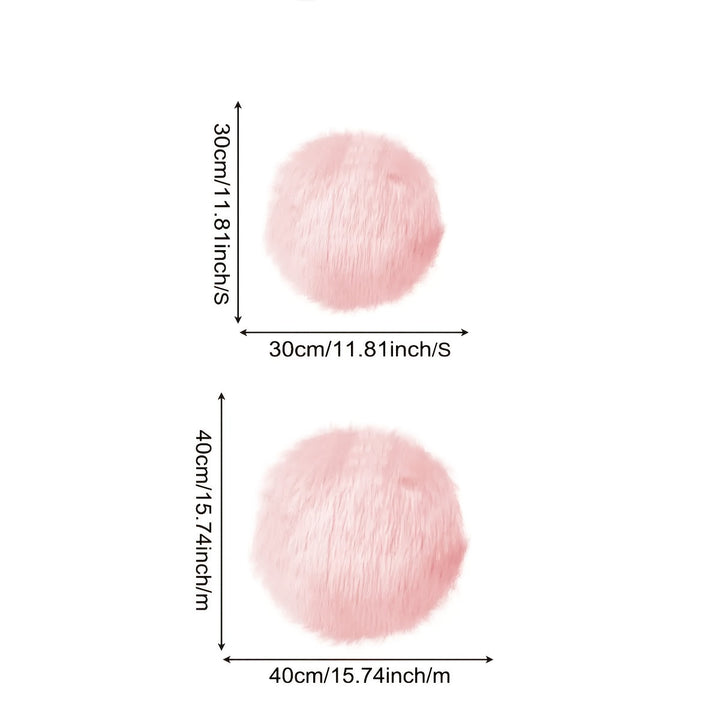 1 Pieza, Alfombra De Área Decorativa Suave Y Esponjosa Con Respaldo De Cojín Pequeño, Alfombra Peluda De Piel Sintética Estética Para Uñas De Mesa, Armario, Escritorio, Piso, Modernos Accesorios Para Habitaciones De Apartamentos Y Salas De Estar De Chica