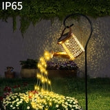 Luz de regadera de agua LED solar, ducha de flores de estrella, lámpara de suelo, adecuada para decoración de jardines al aire libre, luces de paisaje, césped de senderismo, luces de patio, se puede regalar a la familia y amigos -