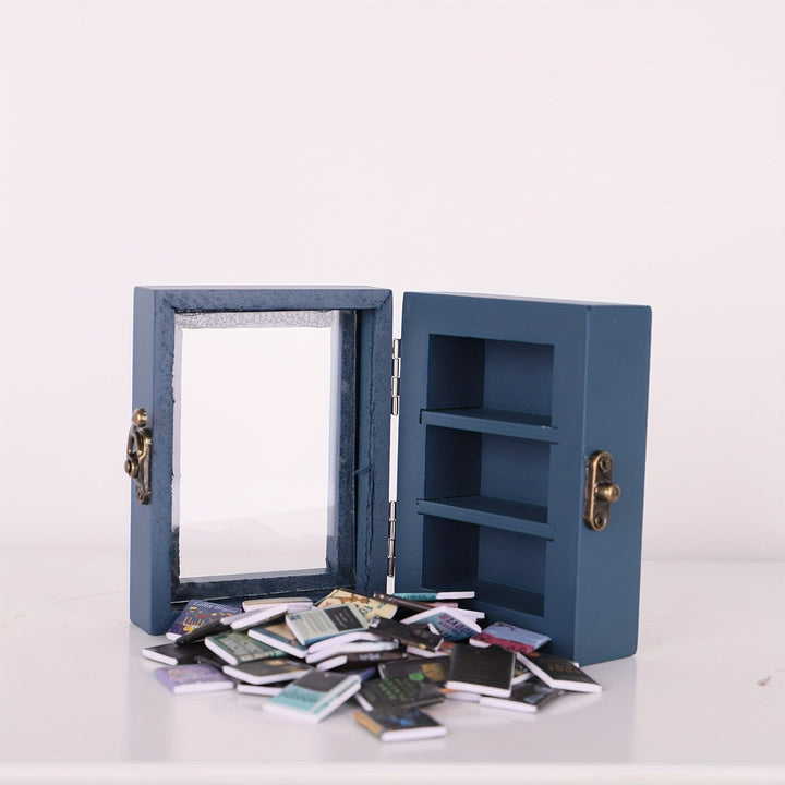 Estantería de mini libros antiestrés creativos para la descompresión de pequeños adornos