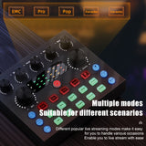 Paquete de equipo de podcast para 2, V8s Audio Interface con tarjeta de sonido en vivo todo en uno y micrófono condensador BM800, micrófono de podcast, perfecto para grabaciones, transmisiones en vivo.