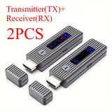 1080P 60Hz 50m NUEVO LED Display Transmisor y receptor de video inalámbrico 8TXs a 1RX Compatible con HDTV Adaptador de video y audio inalámbrico para cámara, portátil, laptop, PC, proyector, monitor, enchufe y juego 2.4G/5.8G Bajo retardo