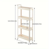 1 Unidad De Estante De Almacenamiento Estrecho Para Condimentos De Cocina, Carrito De Almacenamiento Para Huecos De Refrigerador, Estante De Almacenamiento Móvil Para Espacios Pequeños, Gabinete De Almacenamiento Móvil Para Dormitorio Y Baño, Organizació