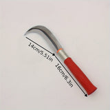 Navaja de Corte, Navaja para Coco, Navaja para Piña, Tijeras de Poda y Deshierbe de Acero Manganeso en Forma de Media Luna para Jardinería