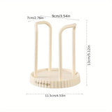 1pc Soporte de taza de papel desechable de plástico duradero, estantería de taza de escritorio, organizador de taza para el hogar, herramienta para la fácil extracción de tazas