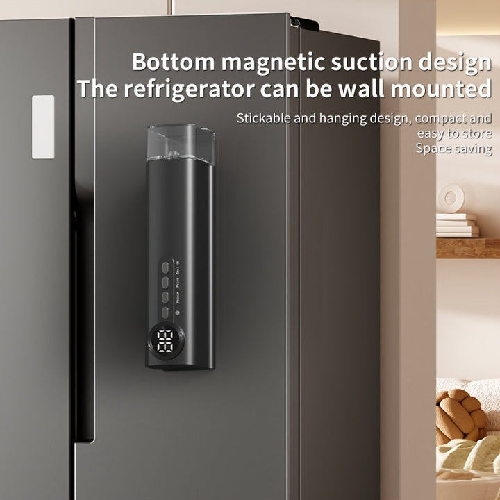 Maquinilla de Sellado al Vacío Multifuncional con Carga USB, Portátil, Incluye 5 Bolsas, Máquina para Alimentos Secos y Húmedos, Funciona como Bomba de Inflación, Apta para Refrigerador, Ideal para Conservar Comida y Snacks