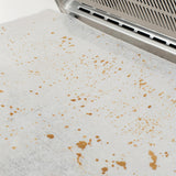 1 Rollo (10m/33ft) - Papel Filtrante de Grasa y Humo Resistente para Extractores de Cocina, Horno, Calderas, Maquinaria Industrial - Antigrasa, Fácil Limpieza, Impermeable - Compatible con Uso Residencial/Comercial, Mejora del Rendimiento del Motor, Dise