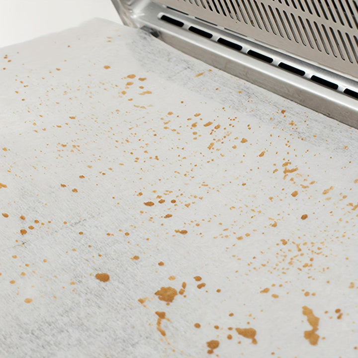 1 Rollo (10m/33ft) - Papel Filtrante de Grasa y Humo Resistente para Extractores de Cocina, Horno, Calderas, Maquinaria Industrial - Antigrasa, Fácil Limpieza, Impermeable - Compatible con Uso Residencial/Comercial, Mejora del Rendimiento del Motor, Dise