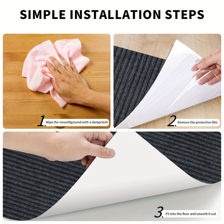 Alfombra antideslizante para puerta, 1 pieza, gris oscuro elegante, lavable a máquina y de secado rápido, perfil bajo con respaldo de goma, superficie texturizada para mejor agarre, ideal para uso en interiores/exteriores, disponible en varios tamaños, a