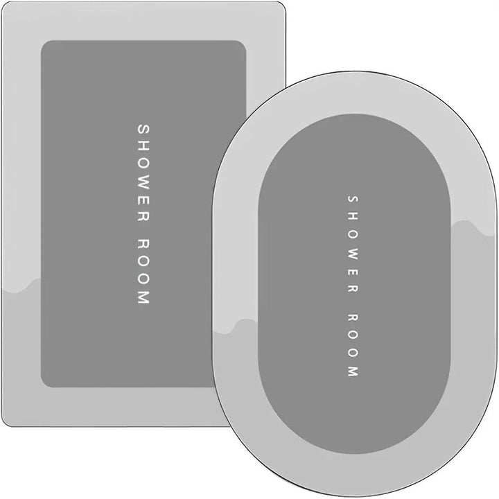2pcs Alfombras de Baño Ultra Absorbentes Antideslizantes con Tecnología de Secado Rápido - Mezcla Suave de Tierra de Diatomeas y Poliéster, Lavables a Mano, Perfectas para Baño, Lavandería y Entrada - Resistentes a Manchas y Humedad, Pelo Bajo, Forma Rec