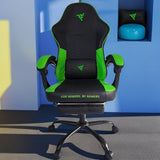 Un potente sillón gaming, silla de oficina orgullosa, silla para estudiantes y e-sports, ergonómica con altura ajustable y rotación