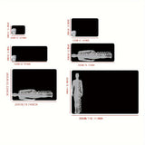 1pc Alfombra de Pelo Largo CozyHome Gris Oscuro Teñido de Unión, Alfombra de Poliéster Suave y Peluda para Dormitorio, Sala de Estar, Decoración Navideña Festiva, Rectangular, Solo Limpieza en Seco