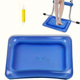 Baño de pies inflable cuadrado, recipiente de pies portátil, baño de pies para entrada de piscina, kit de limpieza de piscina y pedicura