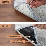 4/8/12 Alfombras Antideslizantes, Alfombrillas Seguras para Alfombras, Cinta Antideslizante Reduce el Riesgo de Caídas, Alfombrillas Adhesivas de Doble Cara, Alfombrillas Antideslizantes y Prevención de Caídas