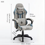 Butaca Ergonómica para Gaming con Elevación Dual de Gas, Silla de Oficina Ergonómica, Tela Tech, Reposabrazos Interconectados, Gris, ¡Capacidad de Carga Superior! Modelo Sin Pedal