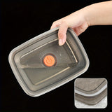 Juego de 3 Recipientes Herméticos para Alimentos de Acero Inoxidable 1500ml - Cajas Apilables y Seguras en Lavavajillas, Resistente a la Corrosión, Ideal para Cocina, Grado Alimenticio