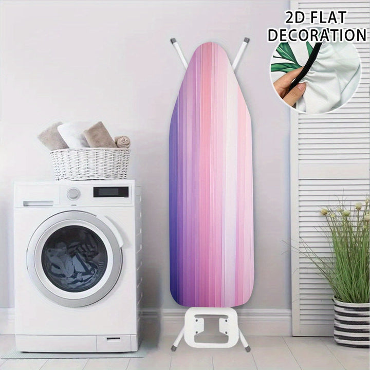 1 cubierta de tabla de planchar de acero pesado con relleno resistente a la quema de tamaño completo, bordes elásticos y lavable en máquina - Se ajusta a tablas estándar, duradera y fácil de limpiar, protector de tabla de planchar, cuidado de textiles pa