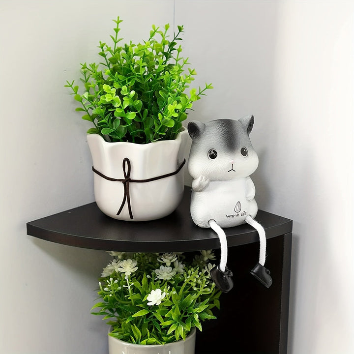 Estantería Flotante de Esquina de 5 Niveles en PVC—Estante de Almacenamiento con Diseño Zigzag de 78.74cm para Sala, Dormitorio y Oficina en Casa, Organizador Montable en Pared Perforado