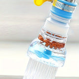 Sistema universal de filtro de agua para grifo con extensión flexible, giratorio, a prueba de salpicaduras, dispensador para grifo de cocina, material plástico, funciona sin electricidad