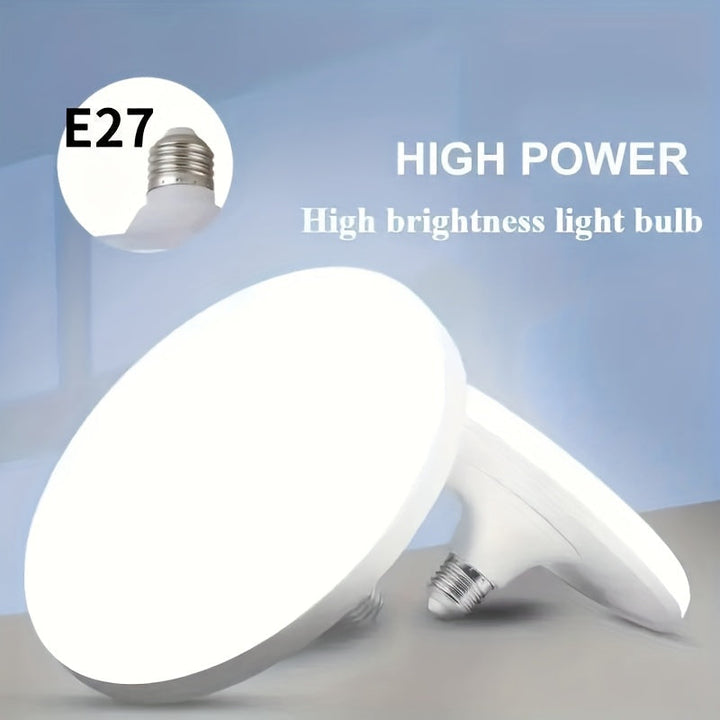 1 pieza de bombilla de montaje flush estilo UFO moderno - Base de tornillo E26/E27, alta luminosidad LED, fácil de instalar, perfecta para hogar, oficina, dormitorio, comedor, RV, sala de estar - Iluminación interior, iluminación interior | Estética mode
