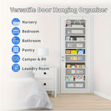 Estantería de Almacenamiento para Puerta, Estantería Colgante de 5 Niveles con 5 Bolsillos de Gran Capacidad, Capacidad de Carga Antivuelco de 19.96 KG, Adecuada para Dormitorio, Baño, Despensa, Guardería