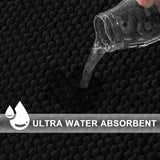 Alfombra De Baño Ultra Absorbente Y Gruesa, Antideslizante, Suave Poliéster Con Base De Material PVC Para Decoración Del Hogar, Ideal Para Cocina Y Comedor