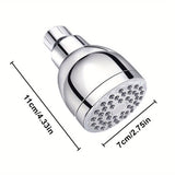 Kit de cabeza de ducha de 3 pulgadas ABS con 7 modos de spray - Negro elegante, boquilla oculta para duchas y baños modernos, plástico duradero, instalación fácil, incluye manguera, perfecto para rociador de grifo de cocina, accesorios de baño, cabeza de