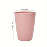 4 tazas de plástico irrompibles - Reutilizables, aptas para lavavajillas, en blanco, rosa claro y azul - Ideales para café, té, agua, leche, jugo - Perfectas para fiestas en casa, días festivos y uso diario