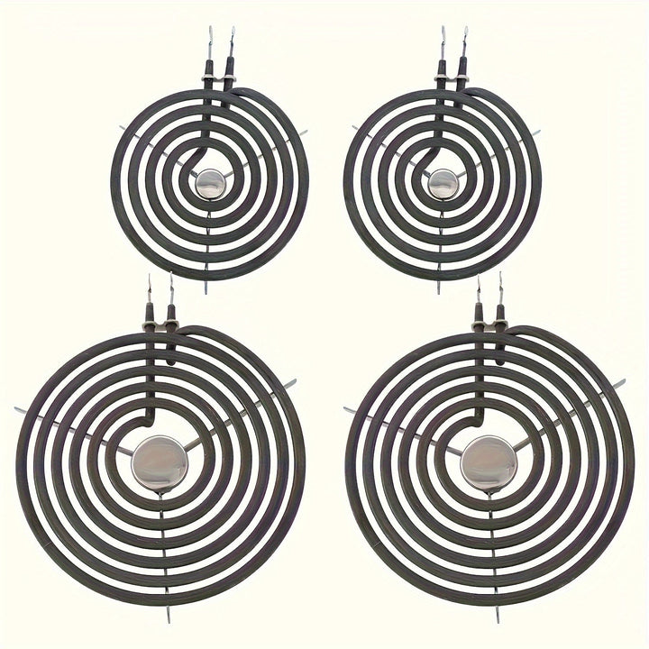 Elemento de Calor de Reemplazo para Estufa de Bobina Única Metálica Duradera con Diseño Circular y Patas Cruzadas, Distribución Eficiente del Calor para Cocinas Domésticas, Accesorios de Estufa, Construcción Robusta