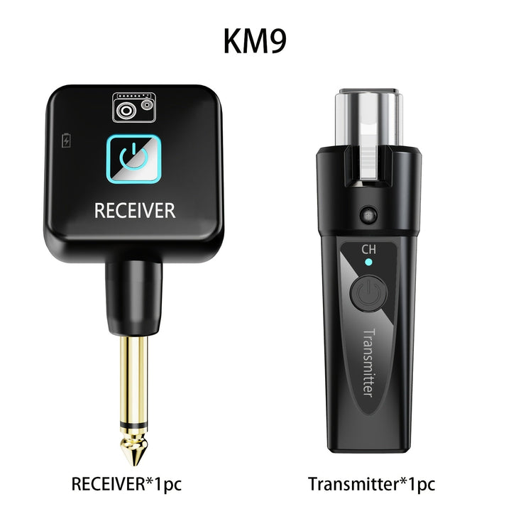 Transmisor de micrófono inalámbrico 2.4Ghz, sistema inalámbrico de micrófono XLR, adaptador de micrófono inalámbrico recargable para mezclador de sonido, micrófono dinámico (uno a uno, uno a dos)