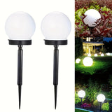 3/6/9 luces solares esféricas para jardín, 3 luces LED esféricas exteriores impermeables, ideales para decoración de jardines, céspedes, caminos y aceras, faroles solares, iluminación de suelo, decoraciones para fiestas y festividades
