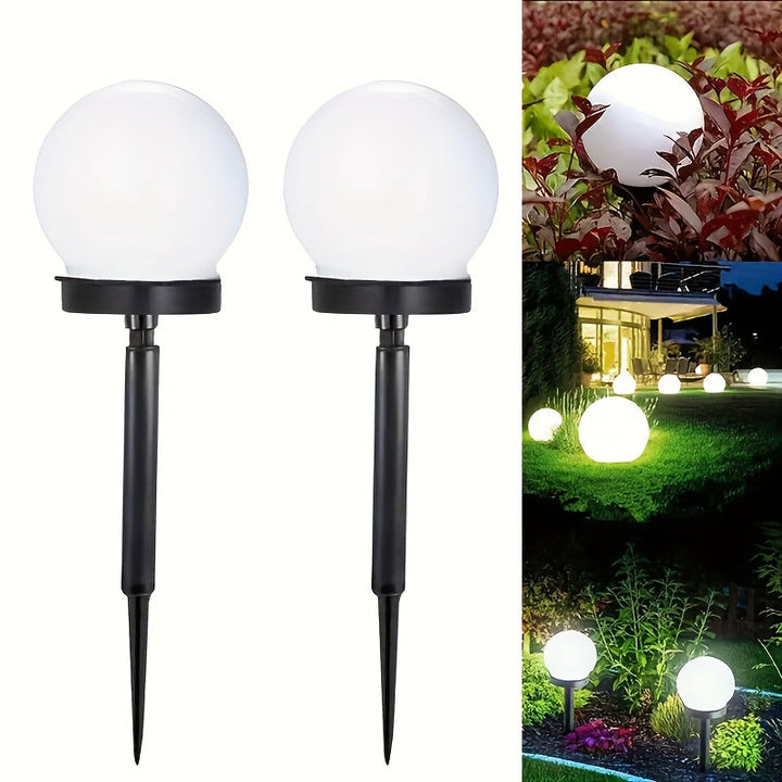 3/6/9 luces solares esféricas para jardín, 3 luces LED esféricas exteriores impermeables, ideales para decoración de jardines, céspedes, caminos y aceras, faroles solares, iluminación de suelo, decoraciones para fiestas y festividades