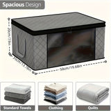 6pcs/3pcs Organizador de Equipaje, 35L con Mango Extensible - Diseño Transparente para Fácil Ordenación y Ahorro de Espacio. Caja Multiusos Ideal para el Hogar u Oficina, Mantén Tus Cosas en Su Lugar