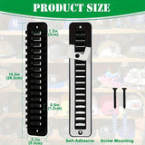 Organizador de Pared para Sombreros de 1 Pieza que Alberga 16 Gorras - Diseño Ahorrador de Espacio con Adhesivo Resistente, Perchero Portátil de Plástico Duradero para Armario, Oficina, Habitación Universitaria, Solución de Almacenamiento de Sombreros |