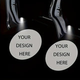 Personalización de Imagen Personalizada con Patrón de Fibra de Carbono en Luces LED de Bienvenida, Se Encienden al Abrir la Puerta, Adecuado para Varios Modelos de Autos y SUVs, Incluye Fotos de Bodas de Parejas, Aniversario, San Valentín, Navidad y Pasc